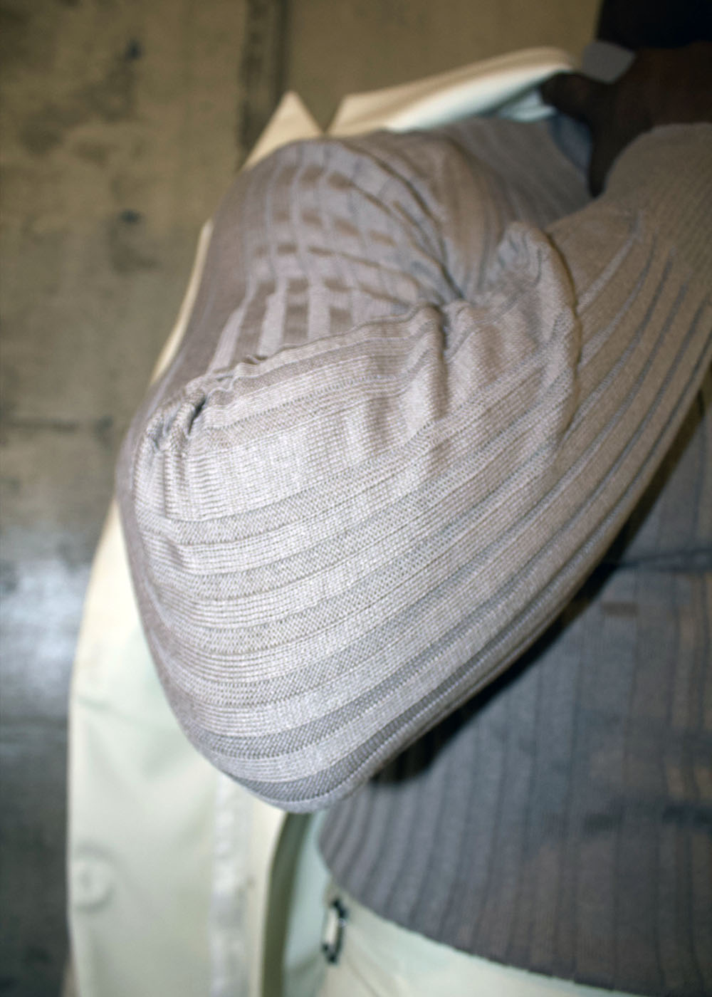 Gray Roll Neck Sweater - Image 2