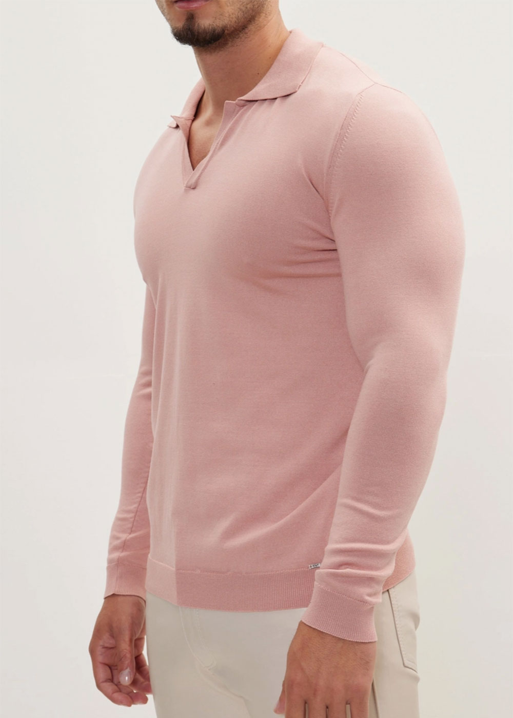 Rose Johnny Collar Polo - Image 2